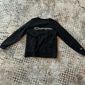Black champion crew neck